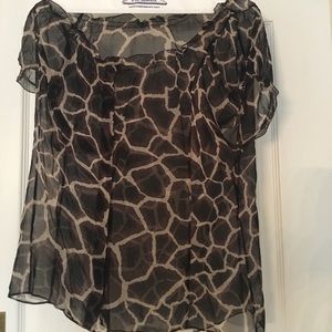 ELIE TAHARI sheer top
